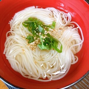 麺つゆで簡単☆にゅう麺